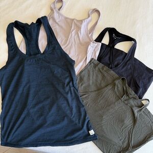 Bundle of Lululemon, Vuori, and Athleta tops
